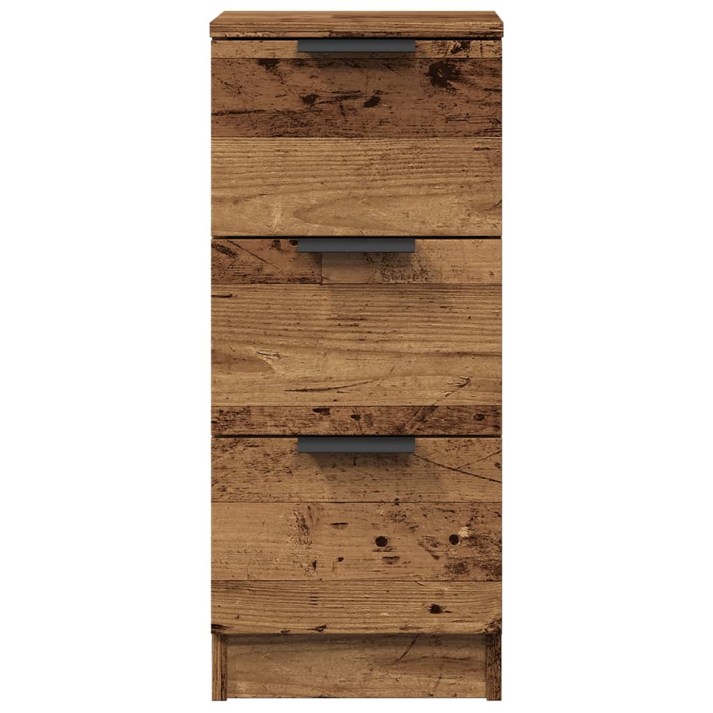 Sideboard Old Wood 30x30x70 cm Engineered Wood